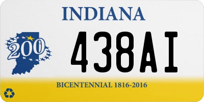 IN license plate 438AI