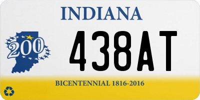 IN license plate 438AT