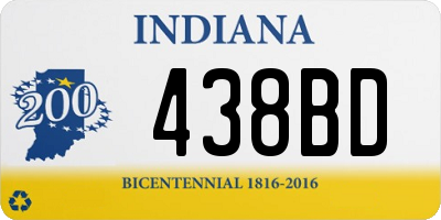 IN license plate 438BD