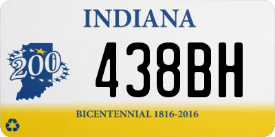 IN license plate 438BH