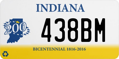 IN license plate 438BM