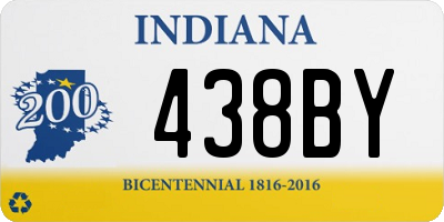 IN license plate 438BY