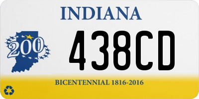 IN license plate 438CD