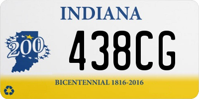 IN license plate 438CG