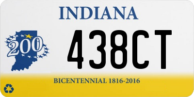 IN license plate 438CT