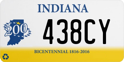 IN license plate 438CY