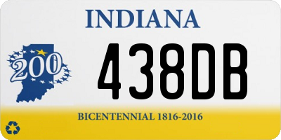 IN license plate 438DB