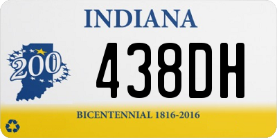 IN license plate 438DH