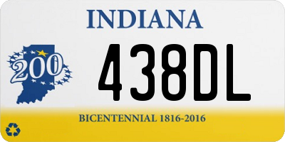 IN license plate 438DL