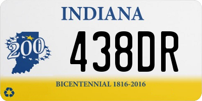 IN license plate 438DR