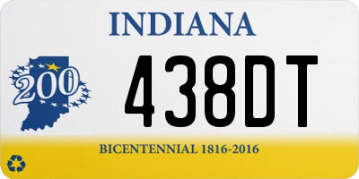 IN license plate 438DT