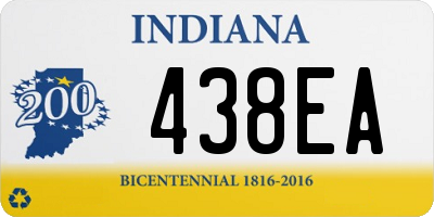 IN license plate 438EA