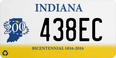 IN license plate 438EC