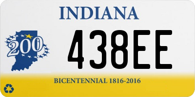 IN license plate 438EE