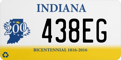 IN license plate 438EG