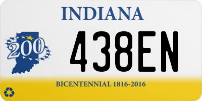 IN license plate 438EN