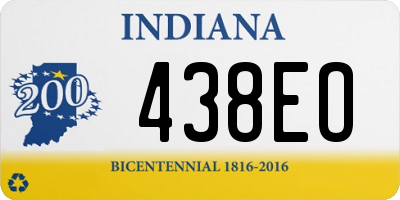 IN license plate 438EO