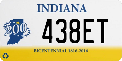 IN license plate 438ET