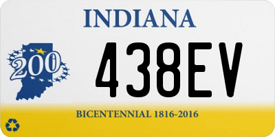 IN license plate 438EV