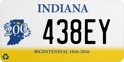 IN license plate 438EY