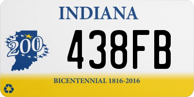 IN license plate 438FB