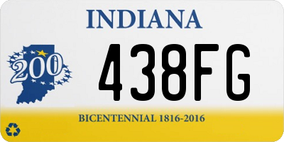 IN license plate 438FG