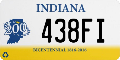 IN license plate 438FI