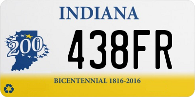 IN license plate 438FR