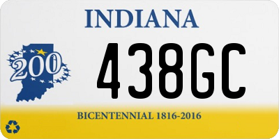 IN license plate 438GC