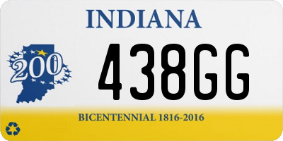 IN license plate 438GG