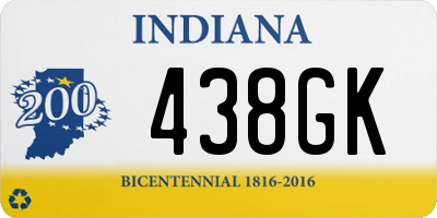 IN license plate 438GK