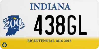 IN license plate 438GL