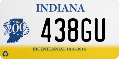 IN license plate 438GU