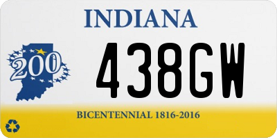 IN license plate 438GW