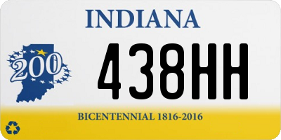 IN license plate 438HH