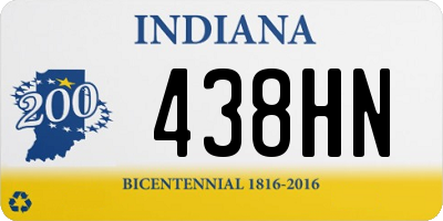 IN license plate 438HN