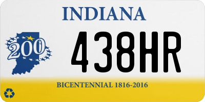 IN license plate 438HR