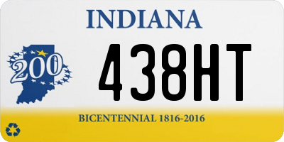 IN license plate 438HT