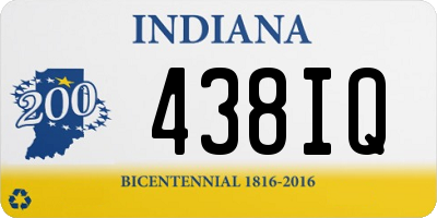 IN license plate 438IQ