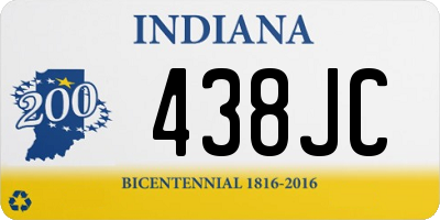 IN license plate 438JC