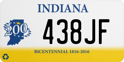 IN license plate 438JF