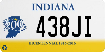 IN license plate 438JI