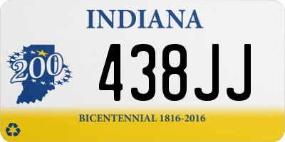 IN license plate 438JJ