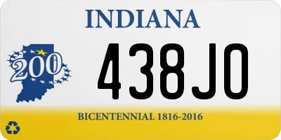 IN license plate 438JO