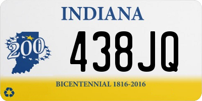 IN license plate 438JQ