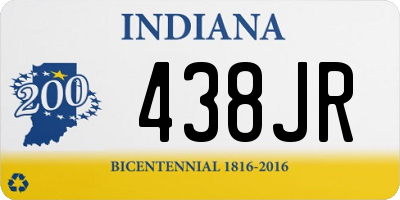 IN license plate 438JR