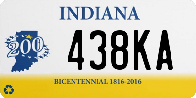 IN license plate 438KA