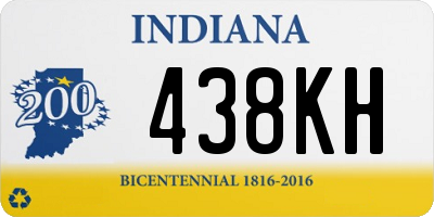 IN license plate 438KH