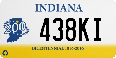 IN license plate 438KI