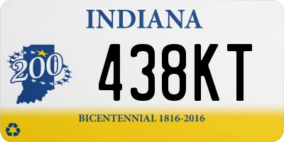 IN license plate 438KT